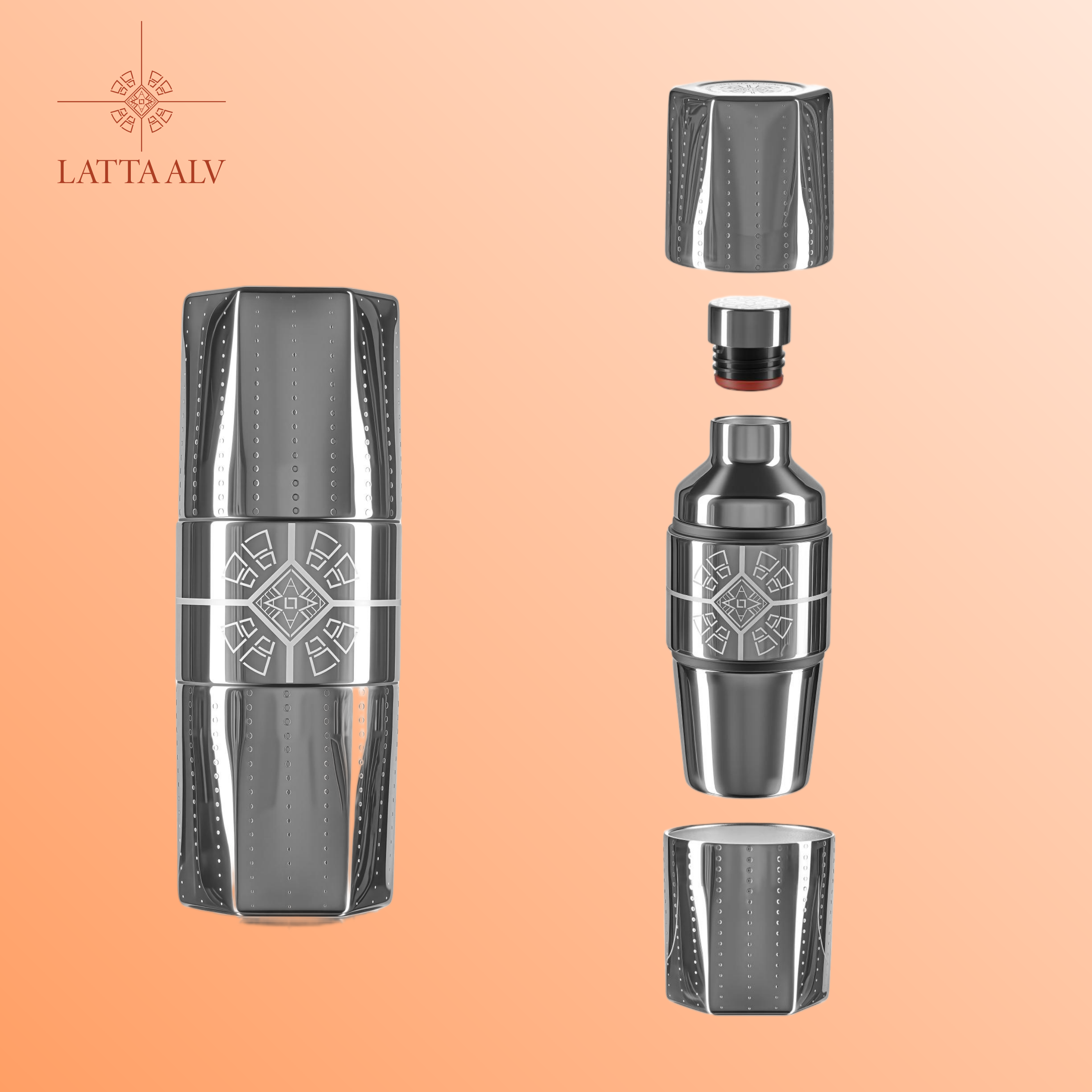 LATTA ALV ShareDuo Thermos Bottle Woven Kit
