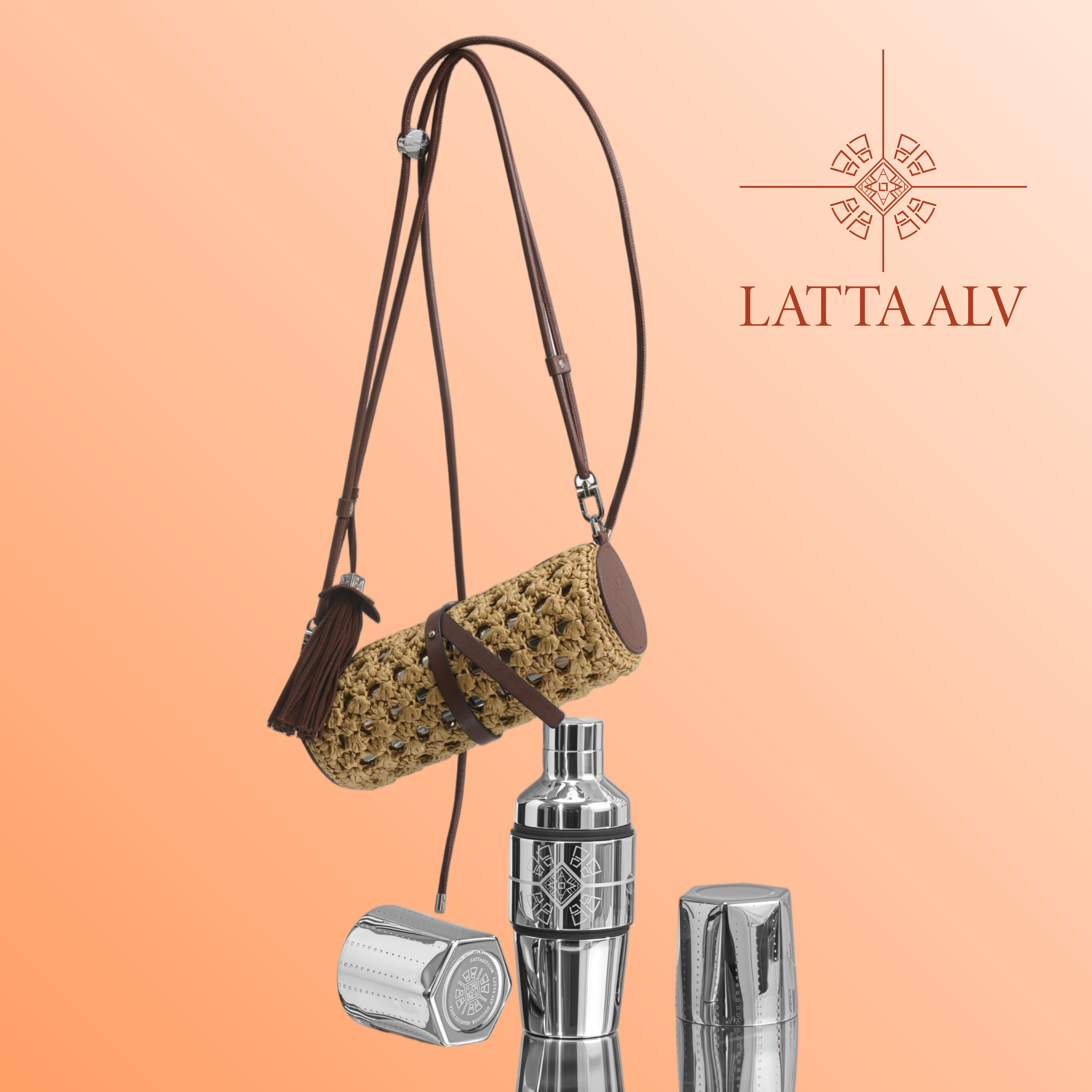 LATTA ALV ShareDuo Thermos Bottle Woven Kit